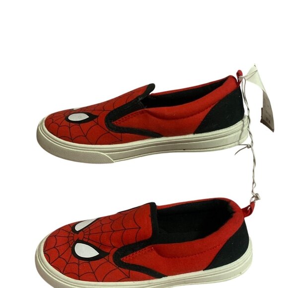 Marvel Spider-Man Slip-On Shoes Youth Size 1 –New With Tags– Kids Casual Sneaker - Picture 5 of 6